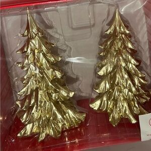 Gold Christmas tree decorations for countertops, tables, floors, home 1 piece
